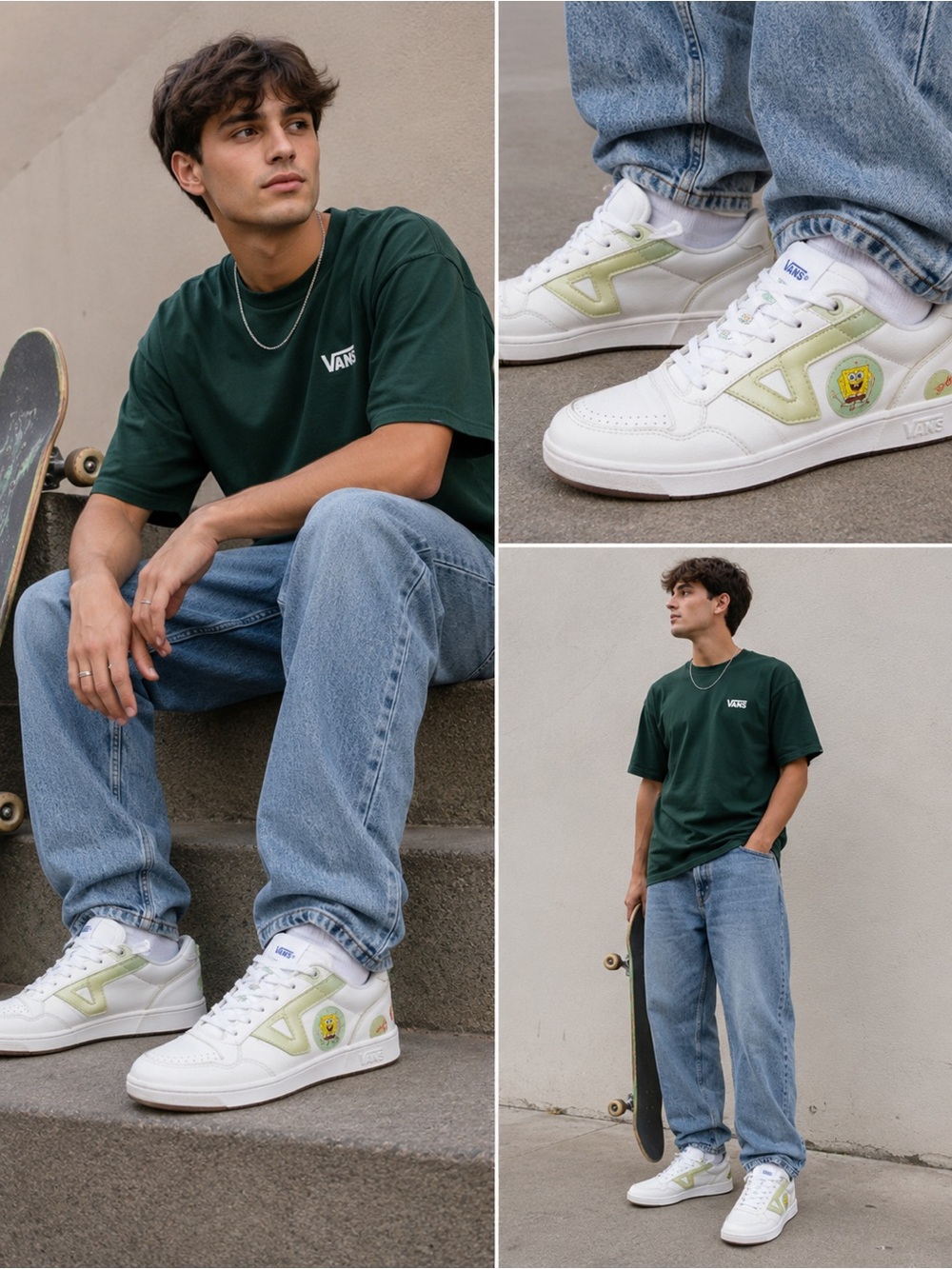 Vans SpongeBob Low Top Sneakers Men’s 7.5 EU 40